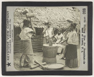 Hulling Rice for Breakfast—Island of Luzon, P. I.