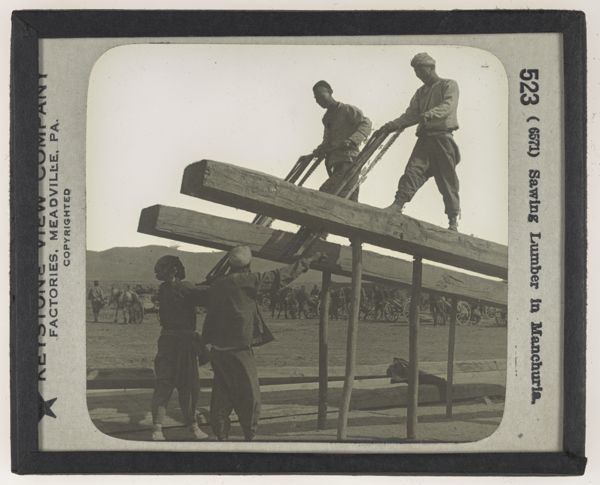 Sawing Lumber in Manchuria.