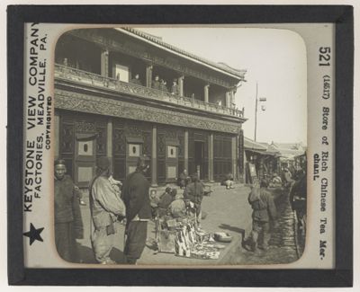 Store of Rich Chinese Tea Merchant.
