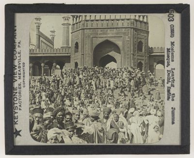 Moslems Leaving the Jumma Mosque, Delhi, India.