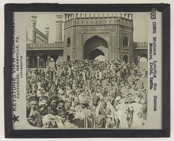 Moslems Leaving the Jumma Mosque, Delhi, India.