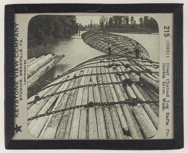 Great Chained Log Rafts,Columbia River, Wash.