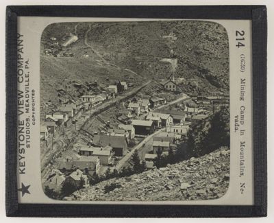 Mining Camp in Mountains, Nevada.