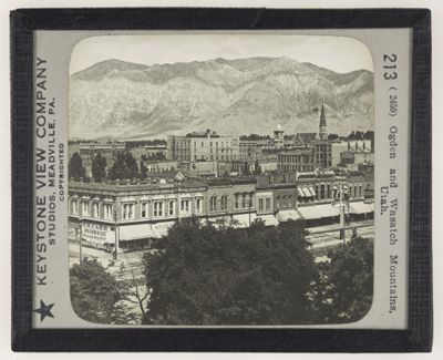 Ogden and Wasatch Mountains, Utah.