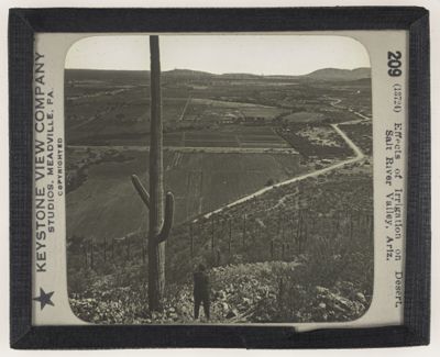 Effects of Irrigation on Desert. Salt River Valley, Ariz.