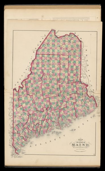 Map of the State of Maine