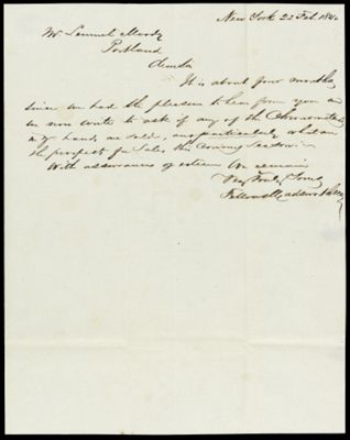 [Correspondence, 1840 - 4 letters from supply companies to Lemuel Moody]