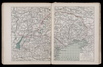 Rand McNally war map of the Italian front Northern section strategic map of the battle ground in Northern Italy