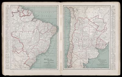 Brazil and Guiana and Eastern part of Bolivia / Chile Argentine Rep. Paraguay and Uruguay