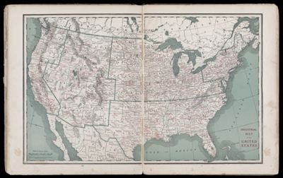 Industrial map of the United States