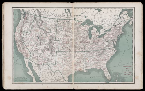 Industrial map of the United States