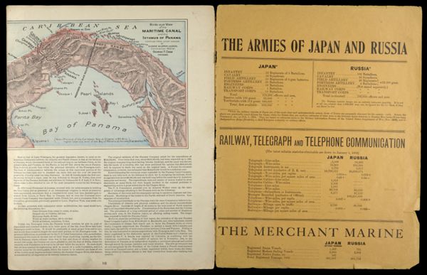Birds-eye View of the Maritime Canal and the Isthmus of Panama compiled from latest surveys