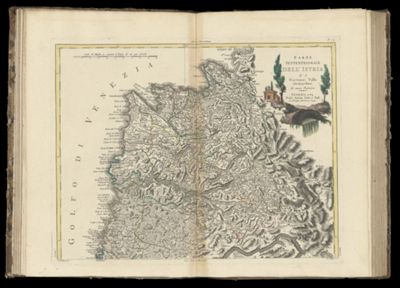 Parte Settentrionale dell' Istria di Giovanni Valle Giustinopolitano di nuova projezione