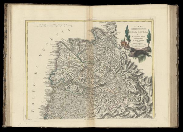 Parte Settentrionale dell' Istria di Giovanni Valle Giustinopolitano di nuova projezione