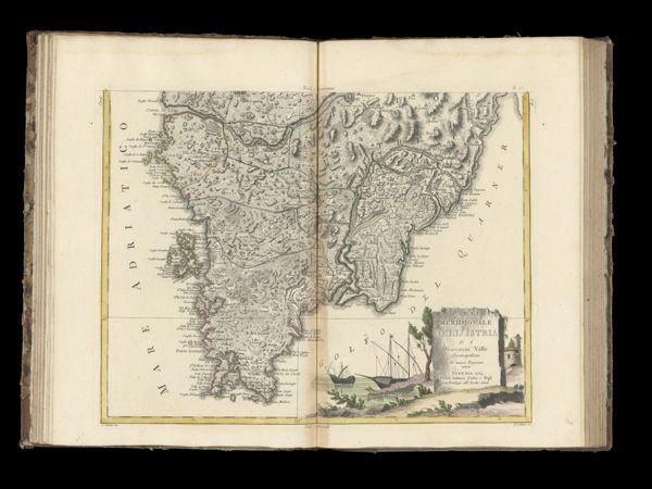 Parte Meridionale dell Istria di Giovanni Valle Giustinopolitano di nuova projezione