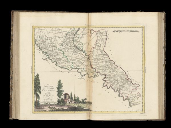 Li Territorii di Lodi Cremona e di Pavia di quà dal Pò di nuova projezione