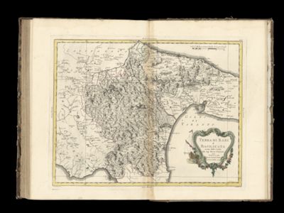 Terra di Bari e Basilicata tratta dalle carte del Sigr: Rizzi Zannoni