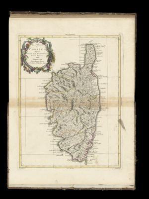 L'Isola di Corsica divisa nelle sue provincie di nuova projezione