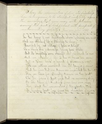 May the mementoes of Love and friendship [...]