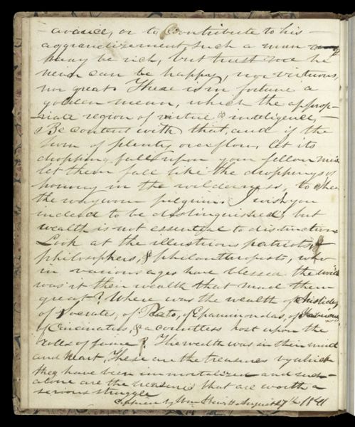 - avarice, or to contribute to his - [...]