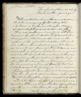 Jan 1842 The wheels of time are rolling on [...]