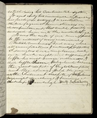 establishing his continental system [...]