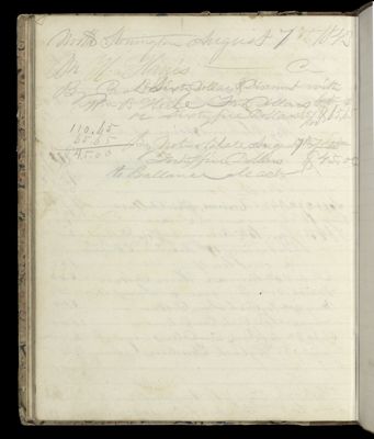 North Stonington August 7th 1843