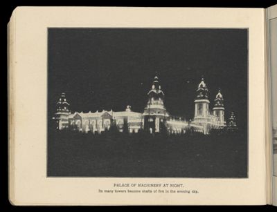 Palace of Machinery at Night