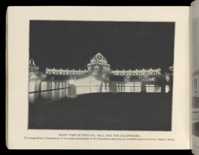 Night View of Festival Hall and the Colonnades