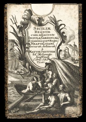 Siciliæ Regnum cum adjacente Insula Sardinia et maxima part Regni Neapolitani, accurat: delineat à Matth: Seutter S. C. M. Geogr: Aug: Vind: C. Priv. S. R. I. Vicar.