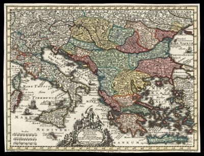 Novissima Tab. Danubii et praesertim Hungaria cum aliis adjacentibus Regnis excusa et venalis exposita à Matthaeo Seuttero S. C. M. G. Aug. Vind