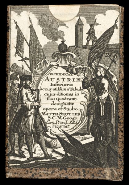 Archiducat. Austriæ Inferioris accuratissima Tabula cujus ditiones in suos Quadrant.  designatæ opera et studio Matth. Seutter S. C. M. Geogr. Cum Privil. S. R. I. Vicariat.