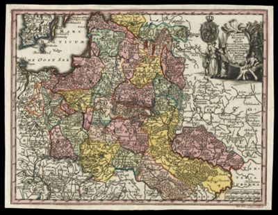 Poloniæ Regnum ut et Magni Ducat. Lithuaniæ Accuratiss: Delin. opera et studio M. Seutteri S.C.M. Geogr. Aug. Vind. C. Privil. S. R. I. Vicariat.