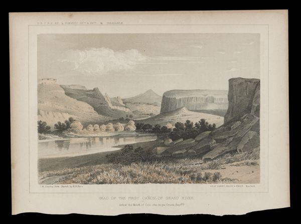 Head of the first Cañon of Grand River below the Mouth of Coo-che-te-pa-Creek, Sept. 7