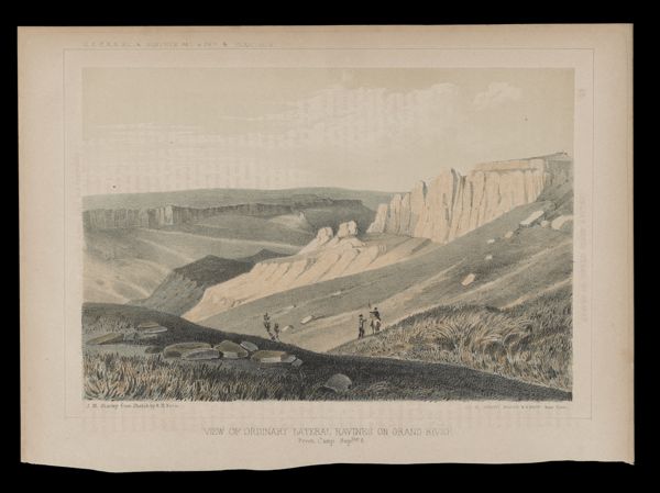 View of Ordinary Lateral Ravines on Grand River