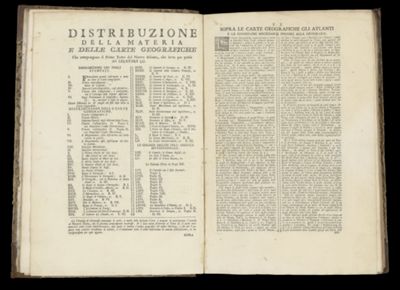 Distribuzione della materia e delle carte geografiche [...]