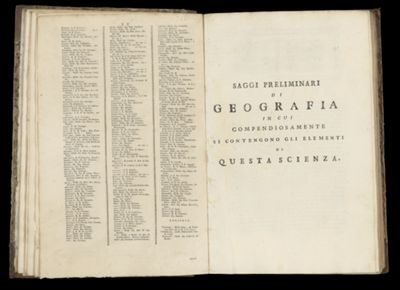 Saggi preliminari di geografia in cui compendiosamente si contengono gli elementi di questa scienza.