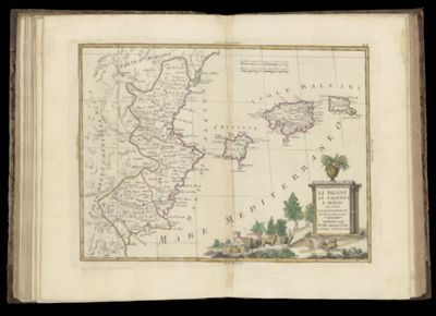 LI Regini di Valenza, e Murcia con l'Isole Baleari, e Pitiuse di nuova projezione