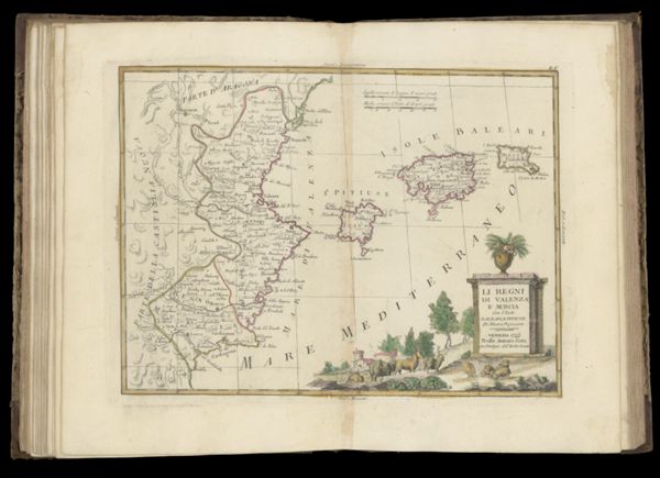 LI Regini di Valenza, e Murcia con l'Isole Baleari, e Pitiuse di nuova projezione