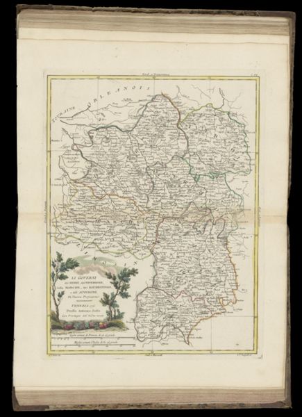 Li Governi del Berri, del Nivernois, della Marche, del Bourbonnois, e dell' Auvergne di nuova projezione.