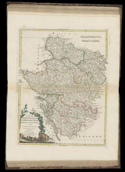 Li Governi d' Angió del Saumurois, della Touraine, e Poitou, d' Aunis, e Saintonge, con quello d' Angoumois, di nuova projezione.