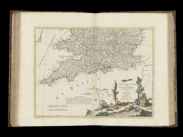 Parte meridionale dell' Inghilterra, e del Principato di Galles di nuova projezione