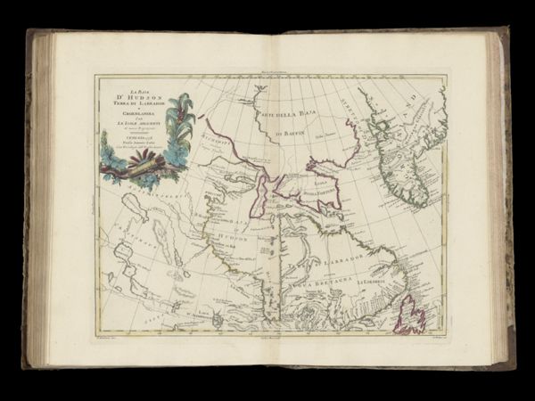 La Baja d' Hudson Terra di Labrador e Groenlandia con le Isole adiacenti di nuova projezione