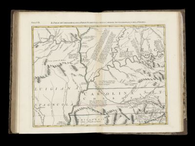 Il Paese de'Cherachesi, con la Parte Occidentale della Carolina Settentrionale, e della Virginia.