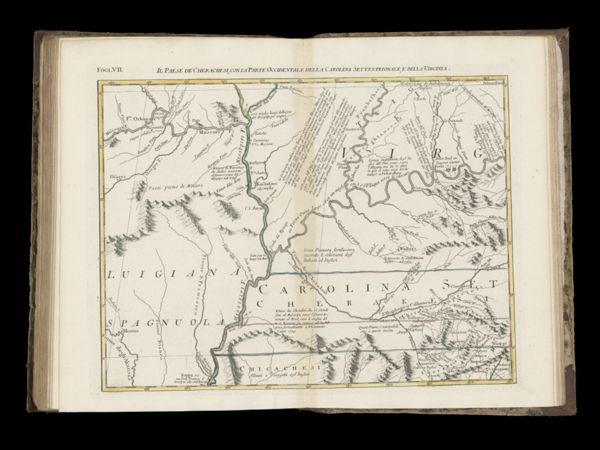 Il Paese de'Cherachesi, con la Parte Occidentale della Carolina Settentrionale, e della Virginia.
