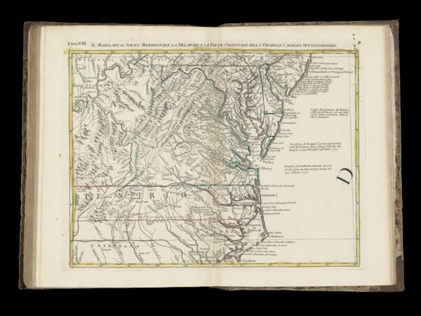 Il Maryland, Il Jersey Meridionale, la Deleware, e la Parte Orientale della Virginia, e Carolina Settentrionale.