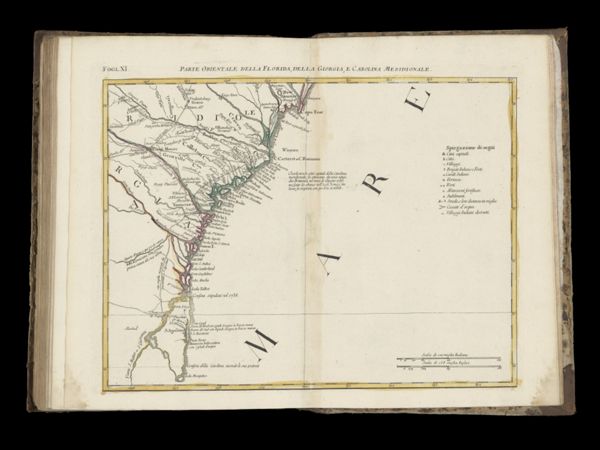 Parte Orientale della Florida, della Giorgia, e Carolina Meridionale.