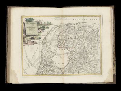 Le Provincie di Frisia, Groninga ed Over-Yssel con parte dell' Ollanda Propria di nuova projezione.