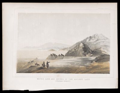 Water line and shores of the ancient lake (Colorado Desert)