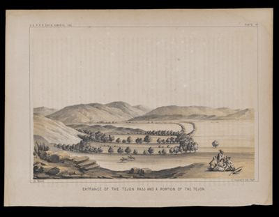 Entrance of the Tejon Pass and a Portion of the Tejon